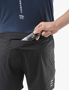 Compressport Performance Short M black zadní kapsa na zip