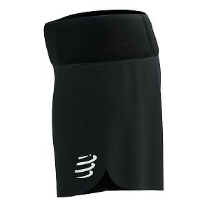 Compressport Performance Short W black boční pohled a vyšší pas