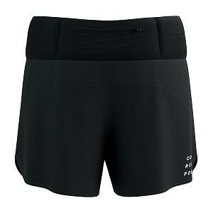 Compressport Performance Short W black zadní pohled a kapsa na zip