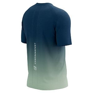 Compressport Performance SS TShirt M poseidon/ice flow pánské běžecké tričko