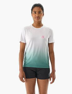 Compressport Performance SS TShirt W sugar/storm dámské tričko na běhání
