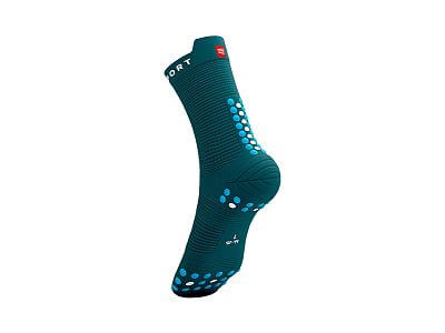 Compressport Pro Racing Socks V4.0 Run High shaded spruce/hawaiian ocean běžecké ponožky
