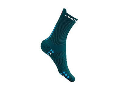 Compressport Pro Racing Socks V4.0 Run High shaded spruce/hawaiian ocean vyšší běžecké ponožky
