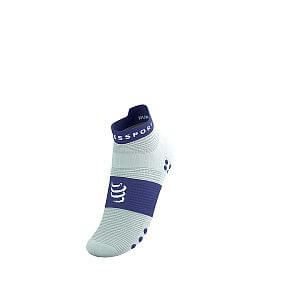 Compressport Pro Racing Socks V4.0 Run Low star white / orient blue