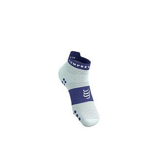 Compressport Pro Racing Socks V4.0 Run Low star white / orient blue