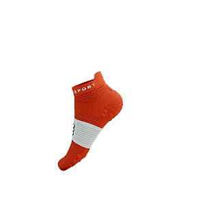 Compressport Pro Racing Socks V4.0 Run Low tigerlily/white