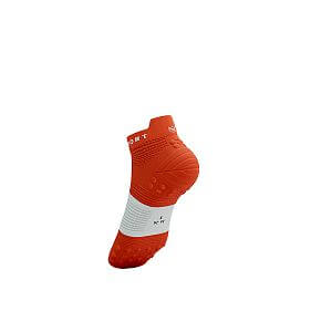 Compressport Pro Racing Socks V4.0 Run Low tigerlily/white