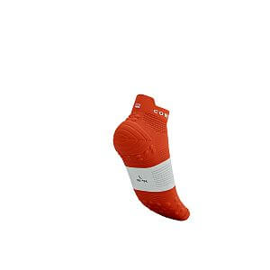 Compressport Pro Racing Socks V4.0 Run Low tigerlily/white
