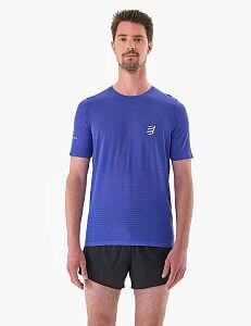 Compressport Pro Racing SS TShirt M dazz blue pánské běžecké tričko