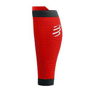 Compressport R2 3.0 red/black lýtkové návleky červené