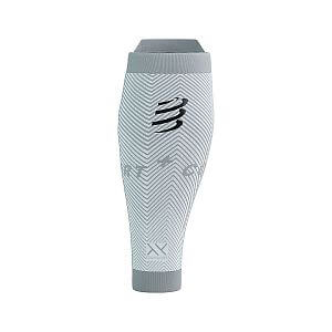 Compressport R2 Oxygen white/nebel grey bílé návleky