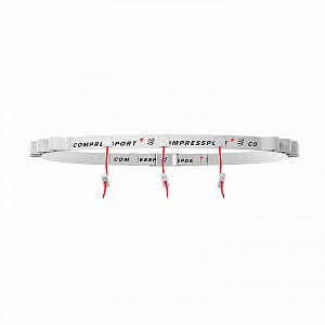 Compressport Race Belt white pásek na startovní číslo 2