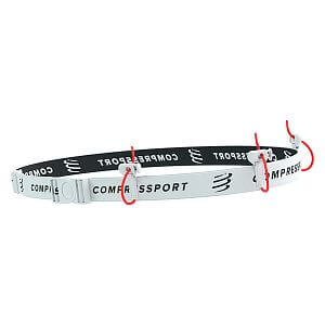Compressport Race Belt white pásek na startovní číslo
