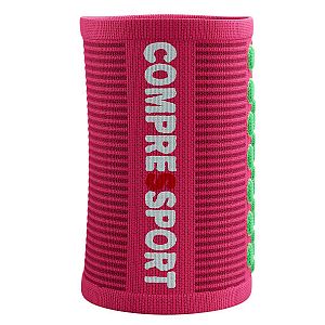 Compressport Sweatbands 3D.Dots pink/summer green potítko