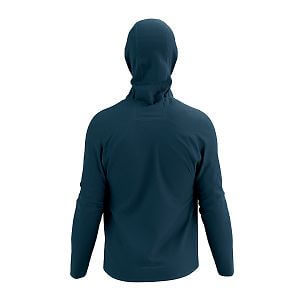 Compressport Tempest Waterproof Jacket M stargazer pánská nepromokavá běžecká bunda zadní pohled