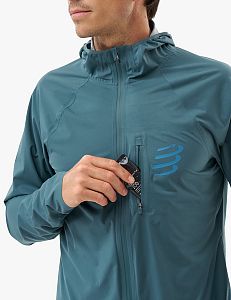 Compressport Tempest Waterproof Jacket M stargazer pánská trailová nepromokavá běžecká bunda kapsa