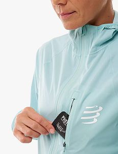 Compressport Tempest Waterproof Jacket W ether dámská běžecká nepromokavá prodyšná bunda s kapucí