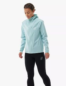 Compressport Tempest Waterproof Jacket W ether dámská běžecká nepromokavá prodyšná bunda s kapucí