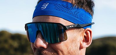 Compressport Thin Headband On/Off dazz blue sportovní čelenka