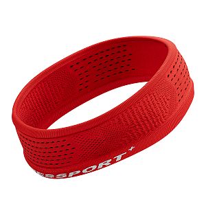 Compressport Thin Headband On/Off red úzká sportovní čelenka