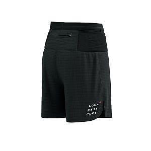Compressport Trail Racing Overshort M black zadní kapsa na zip