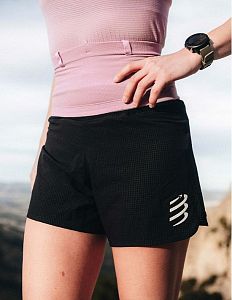 Compressport Trail Racing Short W black běžecké trailové šortky