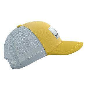 Compressport Trucker 6P Cap grey dawn/ceylon yellow sportovní kšiltovka