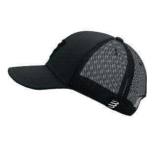 Compressport Trucker Cap Flash black / black reflective prodyšná kšiltovka