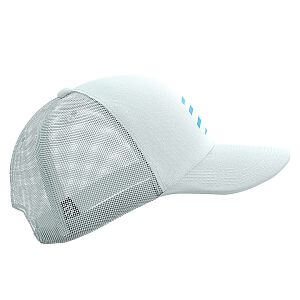 Compressport Trucker Cap star white / blue-green sportovní kšiltovka truckerka