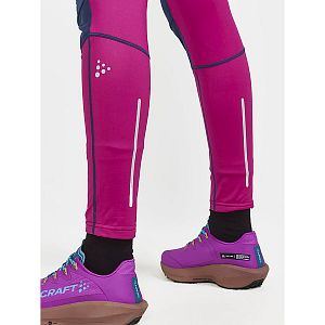 Craft ADV Essence Wind Tights W modrá s růžovou detail nohavice