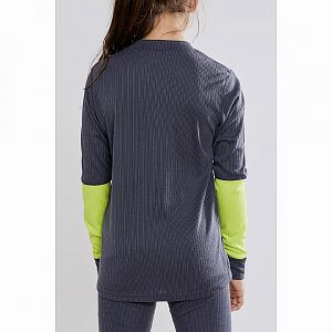 CRAFT-Baselayer-Junior-dark-grey-green_1