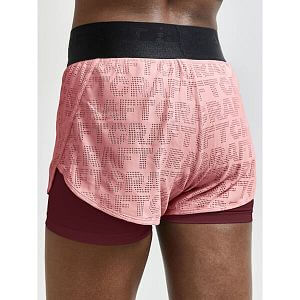 Craft Core Charge Logo Shorts W red pink_3