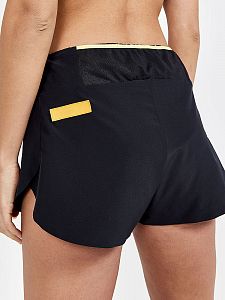 Craft PRO Hypervent Split Shorts W černá s růžovou3