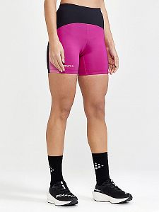 Craft PRO Hypervent W Shorts černá s růžovou běžecké kraťasy