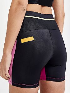 Craft PRO Hypervent W Shorts černá s růžovou šortky dámské