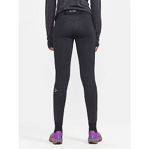 Craft Pro Trail Tights W černá dámské běžecké elasťáky