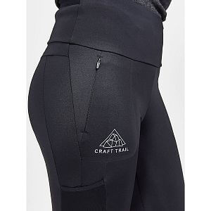 Craft Pro Trail Tights W černá dámské trail kalhoty