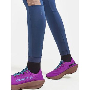 Craft Pro Trail Tights W modrá detail nohavice