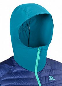 Dámská bunda SALOMON Haloes Down Hybrid Hoodie W deep lagoo 3