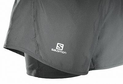 Dámské kraťasy SALOMON Park 2in1 Short W galet greyblack (2)
