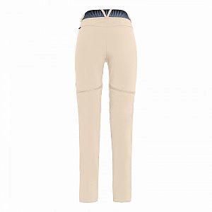 Dámské turistické kalhoty Salewa Pedroc DST 2/1 Pant W oatmeal zadní pohled