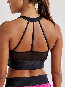 Dámský Top CRAFT Charge Cropped Mesh Black3