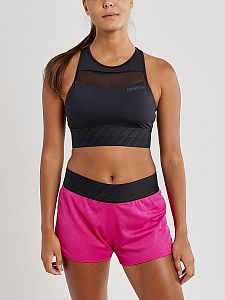 Dámský Top CRAFT Charge Cropped Mesh Black