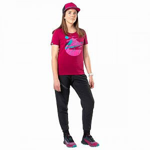 Dynafit 24/7 Artist Series Cotton T-Shirt Women beet red hike1