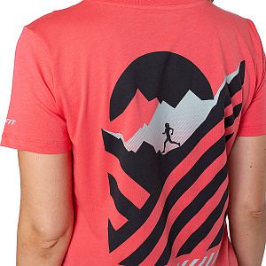 Dynafit 24/7 Graphic T-Shirt W cabana / striped elevation dámské stylové bavlněné volnočasové tričko