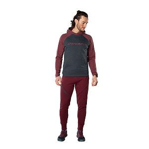 Dynafit 24/7 Polartec® Hoody Men burgundy přední pohled na postavě