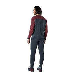 Dynafit 24/7 Polartec® Pullover Men burgundy pánská mikina pro volný čas