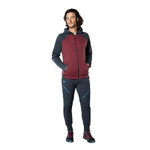 Dynafit 24/7 Polartec® Zip Hoody Men burgundy přední pohled na postavě