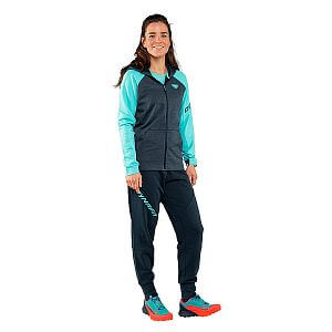 Dynafit 24/7 Polartec® Zip Hoody Women marine blue přední pohled na postavě