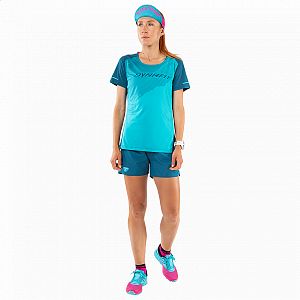 Dynafit Alpine 2 S/S Tee W ocean pohled postava